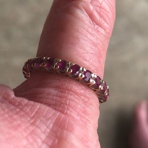 Ruby eternity ring